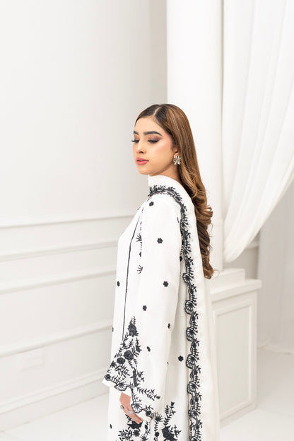 Luxury silk 3 piece ready to wear Pakistan 2025 – Meryl Wear